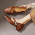 Sabella | Refined Square-Toe Mary Jane Pumps